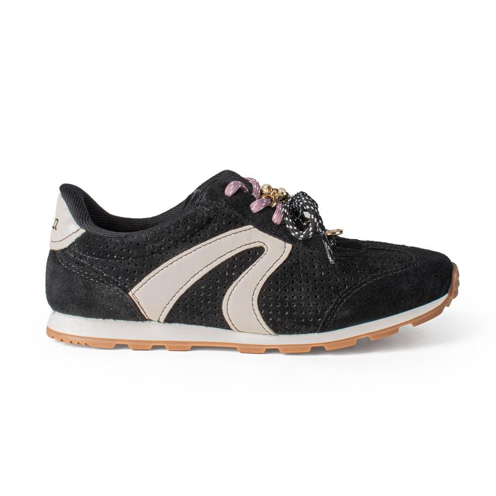 Tênis Dakota Casual Em Couro Feminino D2003 Preto 3