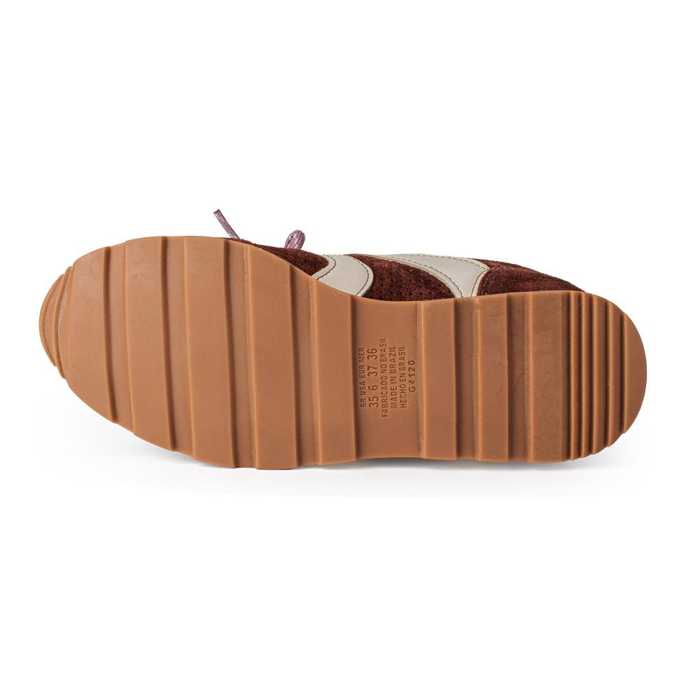 Tênis Dakota Casual Em Couro Feminino D2003 Café 5