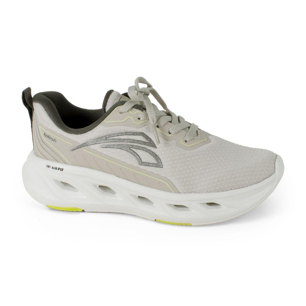 Tênis Kolosh Esportivo Feminino E0662 Cinza Claro 2