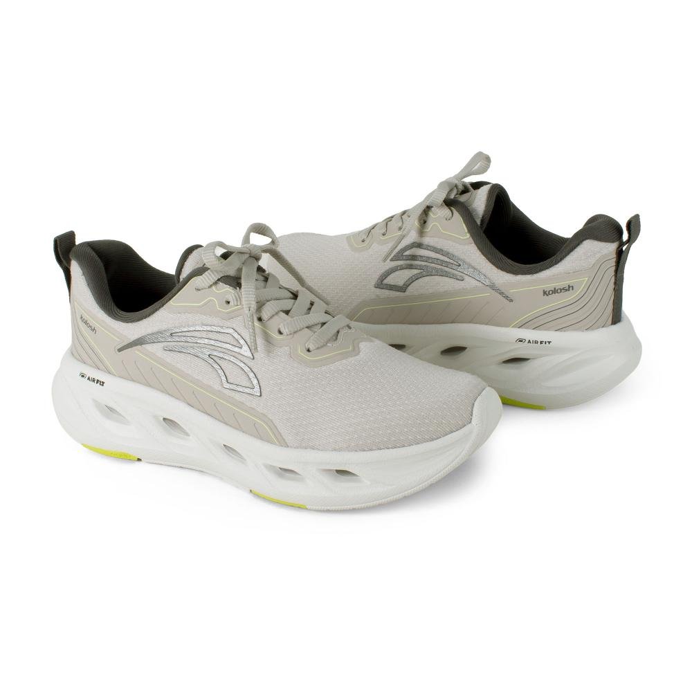 Tênis Kolosh Esportivo Feminino E0662 Cinza Claro 6