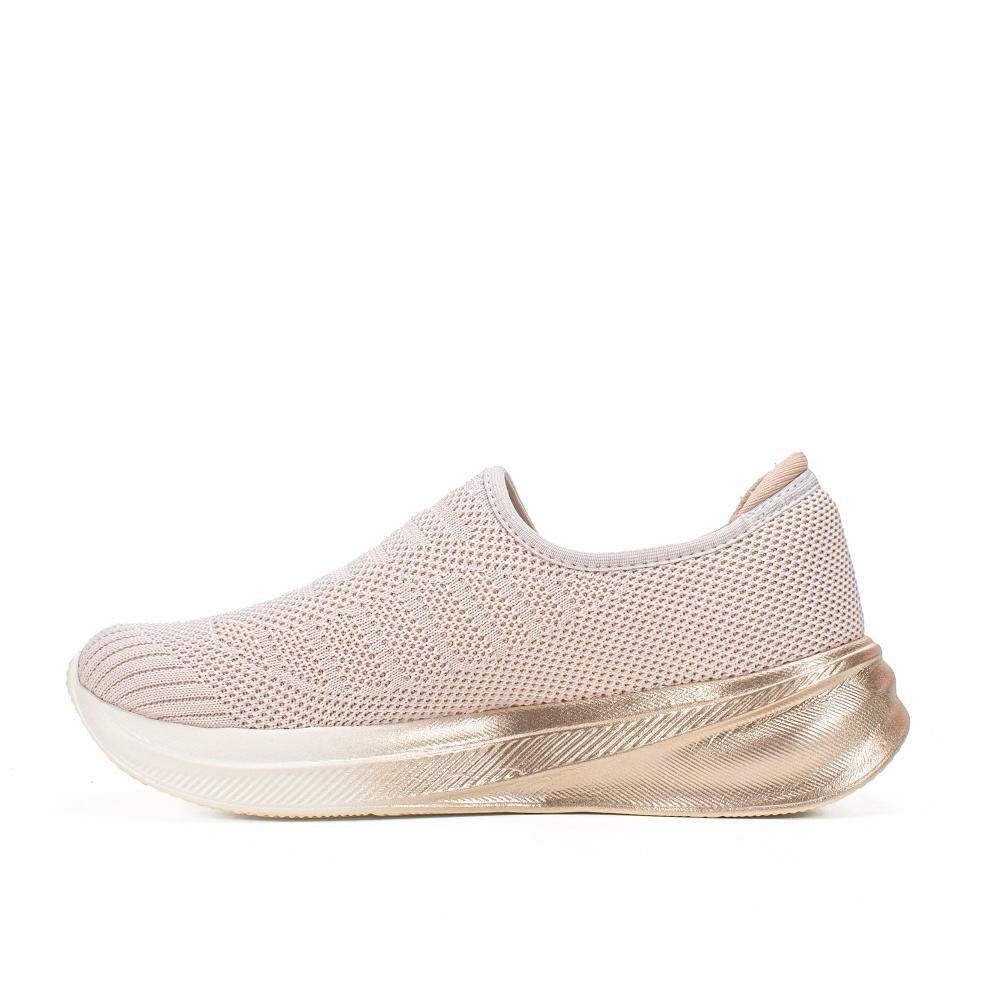 Tênis Kolosh Esportivo Feminino Slip On E0450 Bege Claro 3