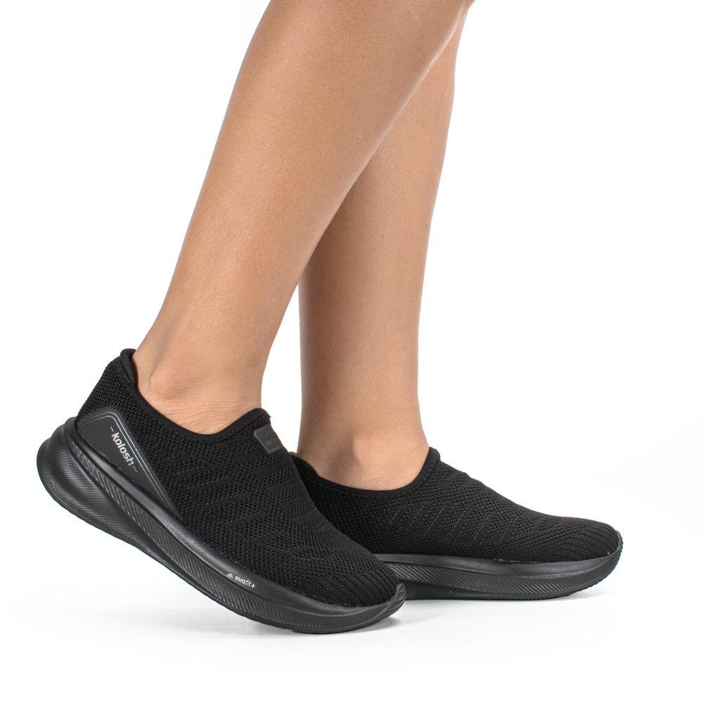 Tênis Kolosh Esportivo Feminino Slip On E0450 Preto 2