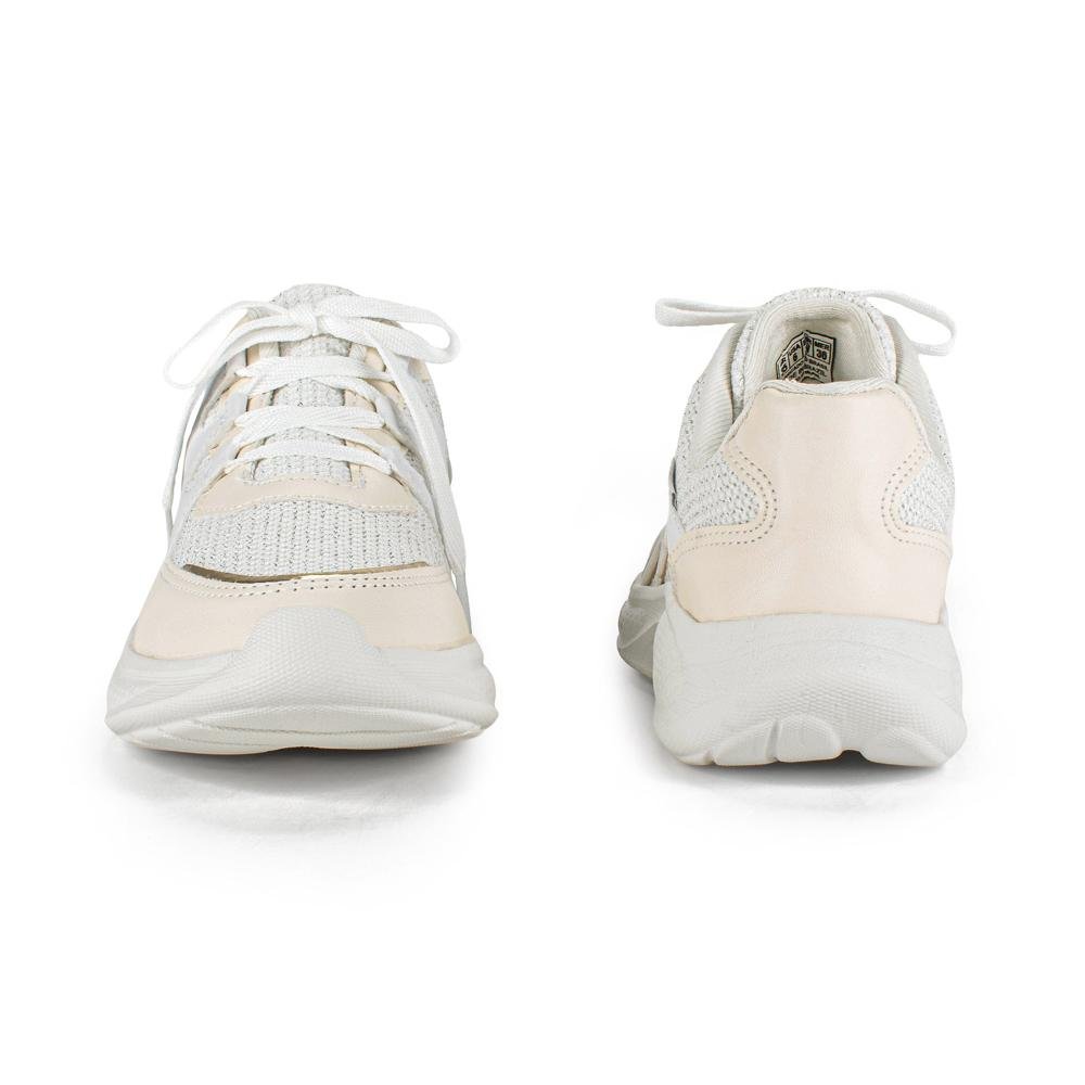 Tênis Pink Cats Infantil Esportivo V6001 Bege/Branco 5