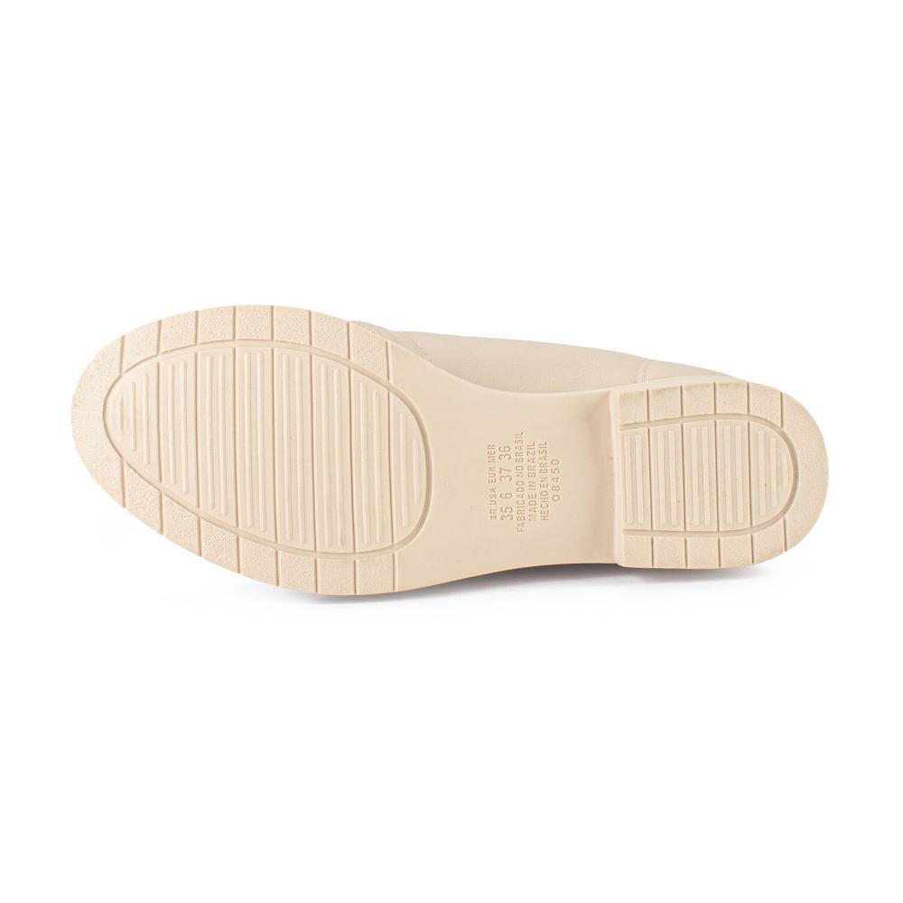 Bota Coturno Mississipi Feminina ME181 Bege Claro 5