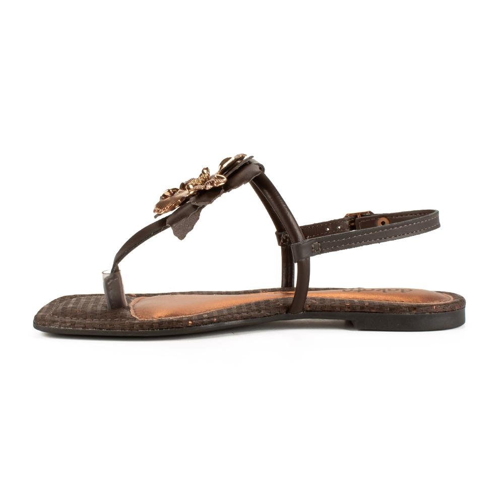 Sandália Dakota Rasteira Feminina DB011 Café 4