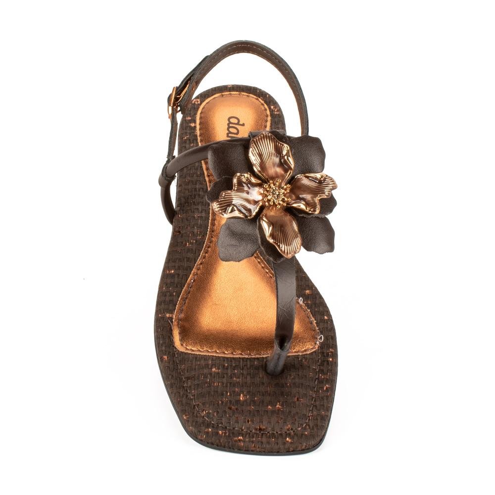 Sandália Dakota Rasteira Feminina DB011 Café 6