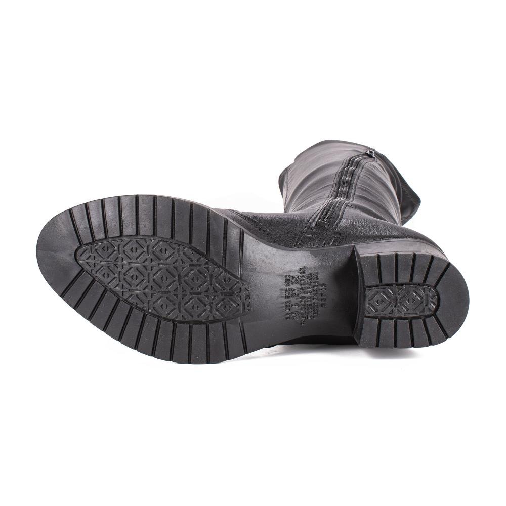 Bota Mississipi Over de Salto Bloco Feminina ME124 Preto 5