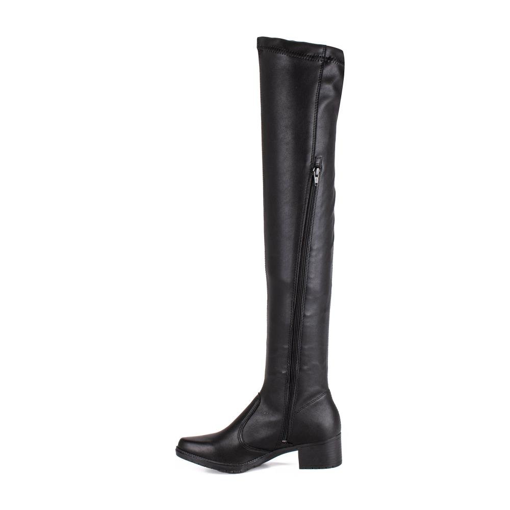 Bota Mississipi Over de Salto Bloco Feminina ME124 Preto 4