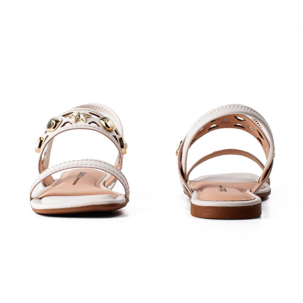 Sandália Dakota Rasteira Feminina Y9616 Branco 5