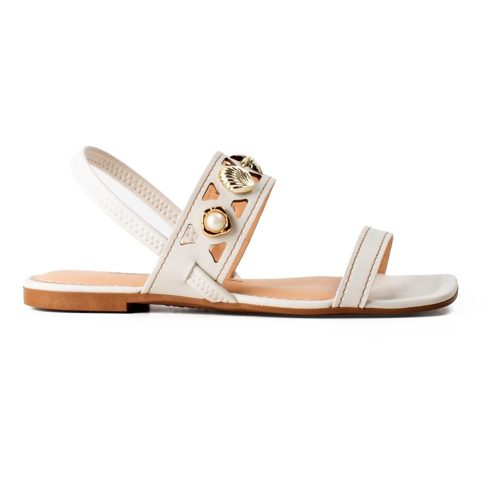 Sandália Dakota Rasteira Feminina Y9616 Branco 2