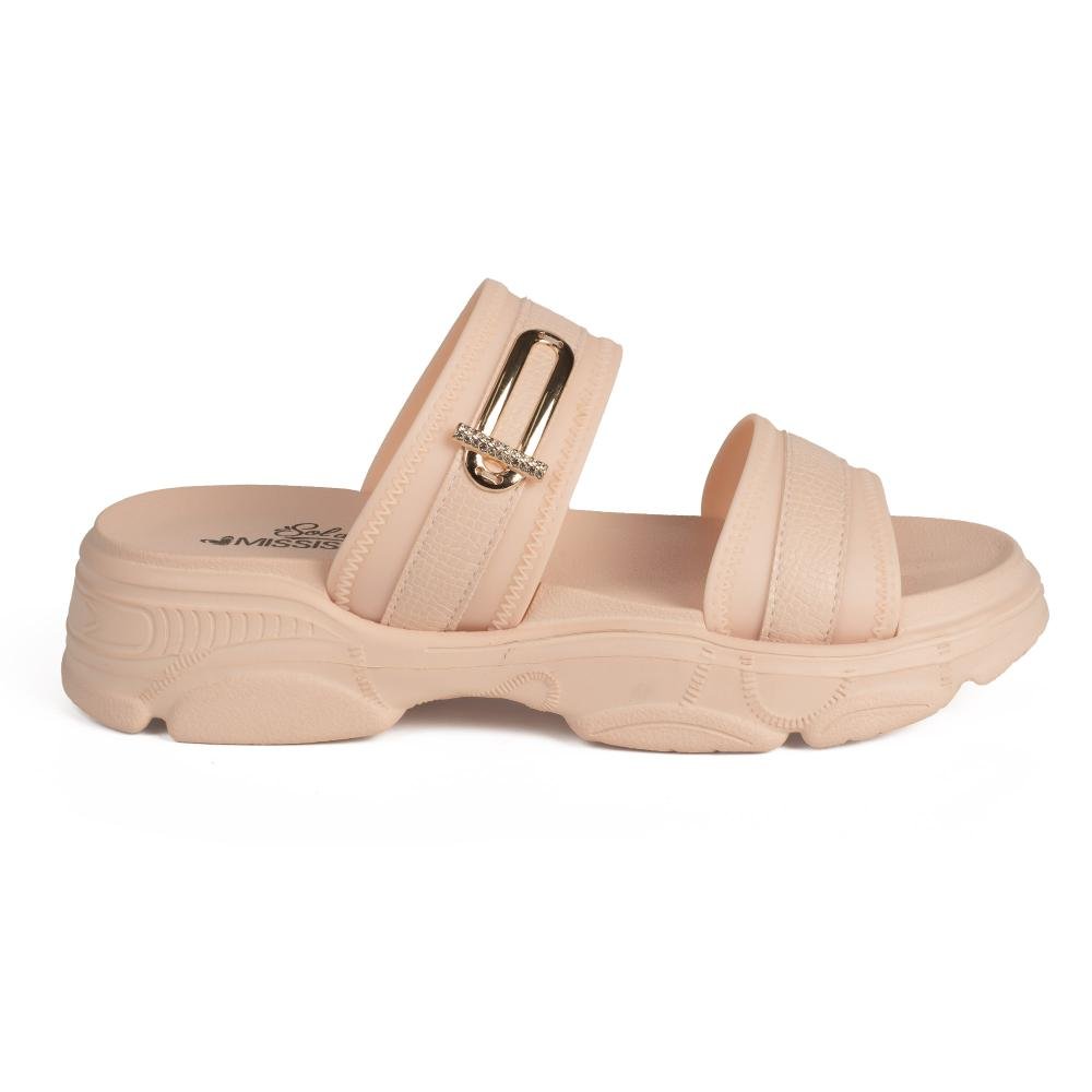 Slide Mississipi Flatform Feminino J0572 Rosa 3