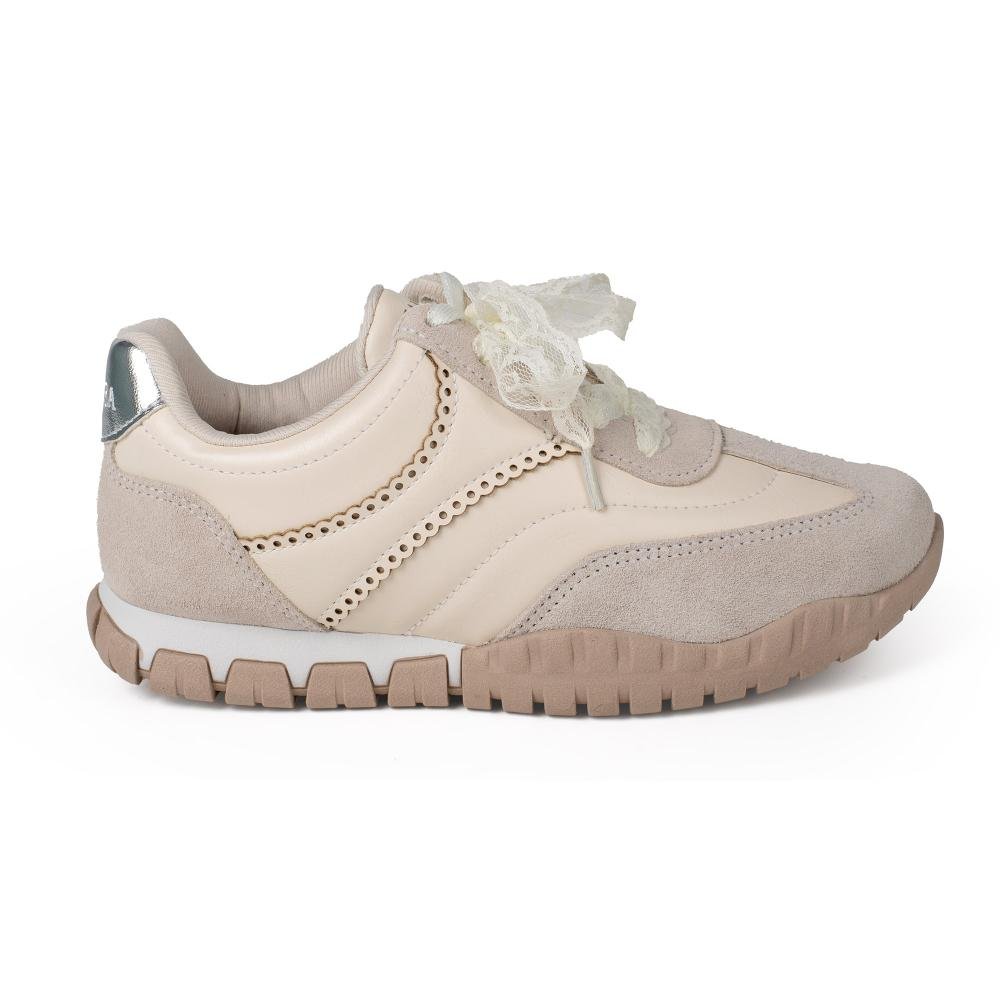 Tênis Tanara Jogging Feminino T9324 Cinza/Bege 3