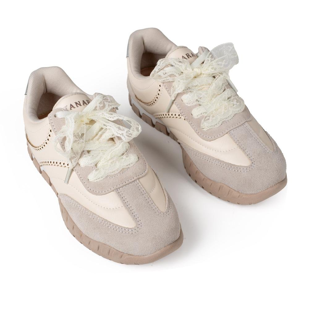 Tênis Tanara Jogging Feminino T9324 Cinza/Bege 6