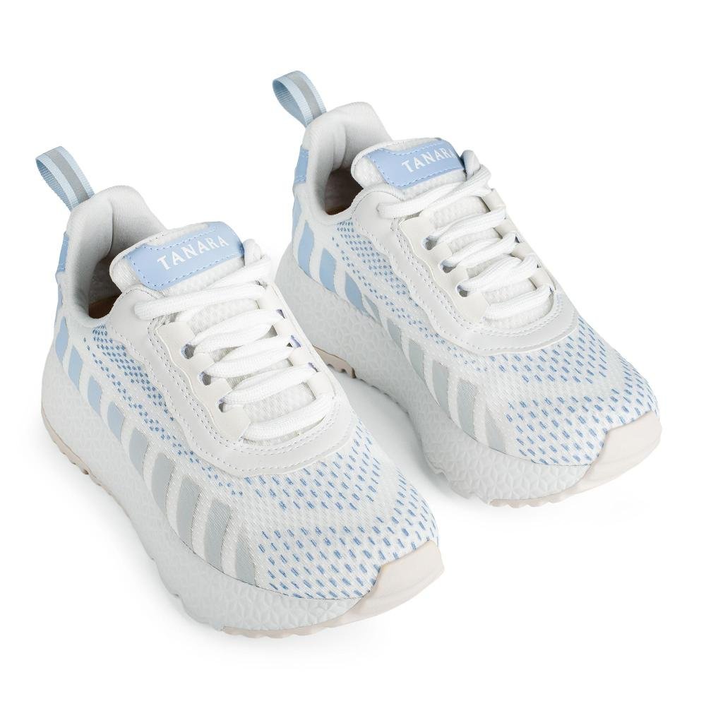 Tênis Tanara Casual Feminino T9411 Branco/Azul 6