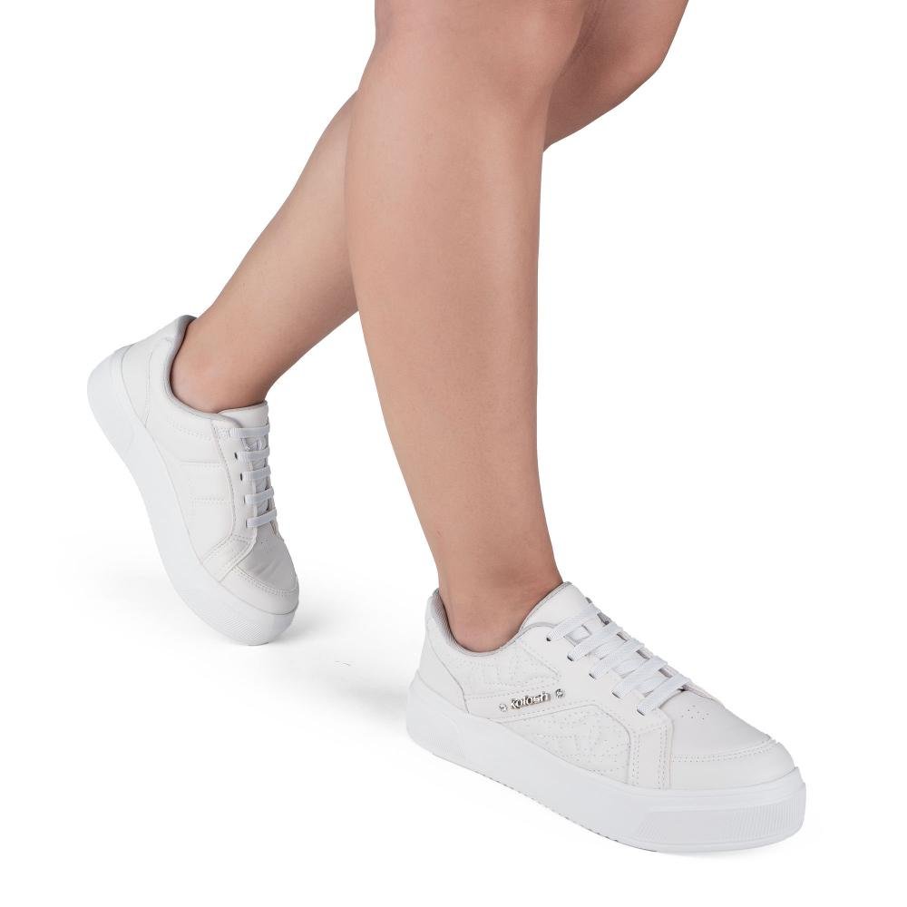 Tênis Kolosh Flatform Feminino C3545A Branco 2