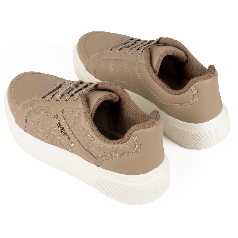 Tênis Kolosh Flatform Feminino C3545A Marrom Claro 6