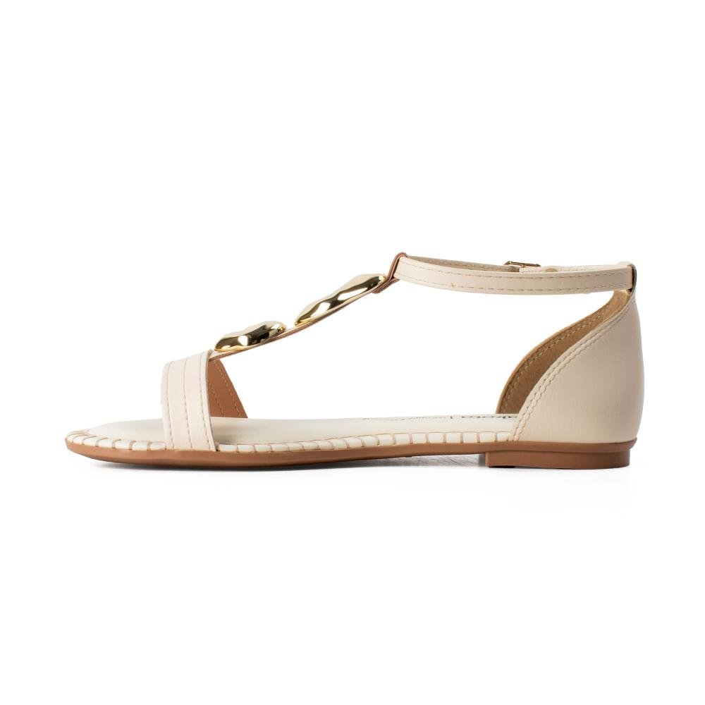 Sandália Dakota Rasteira Feminina DB242 Bege Claro 4