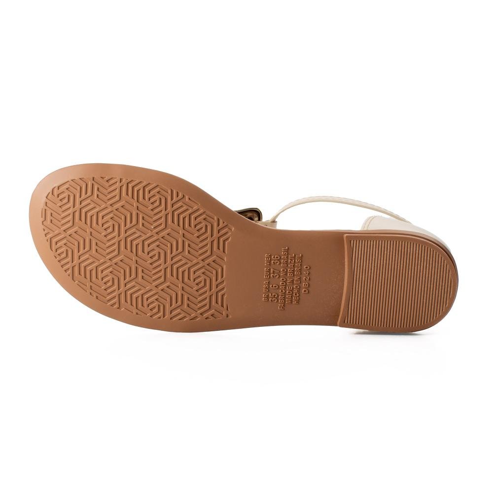 Sandália Dakota Rasteira Feminina DB242 Bege Claro 5