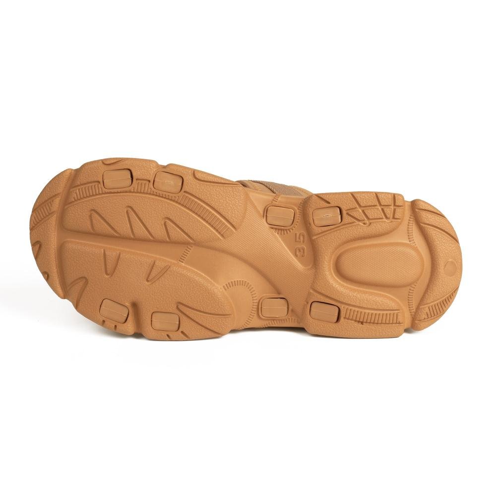 Slide Mississipi Flatform Feminino J0571 Caramelo 5