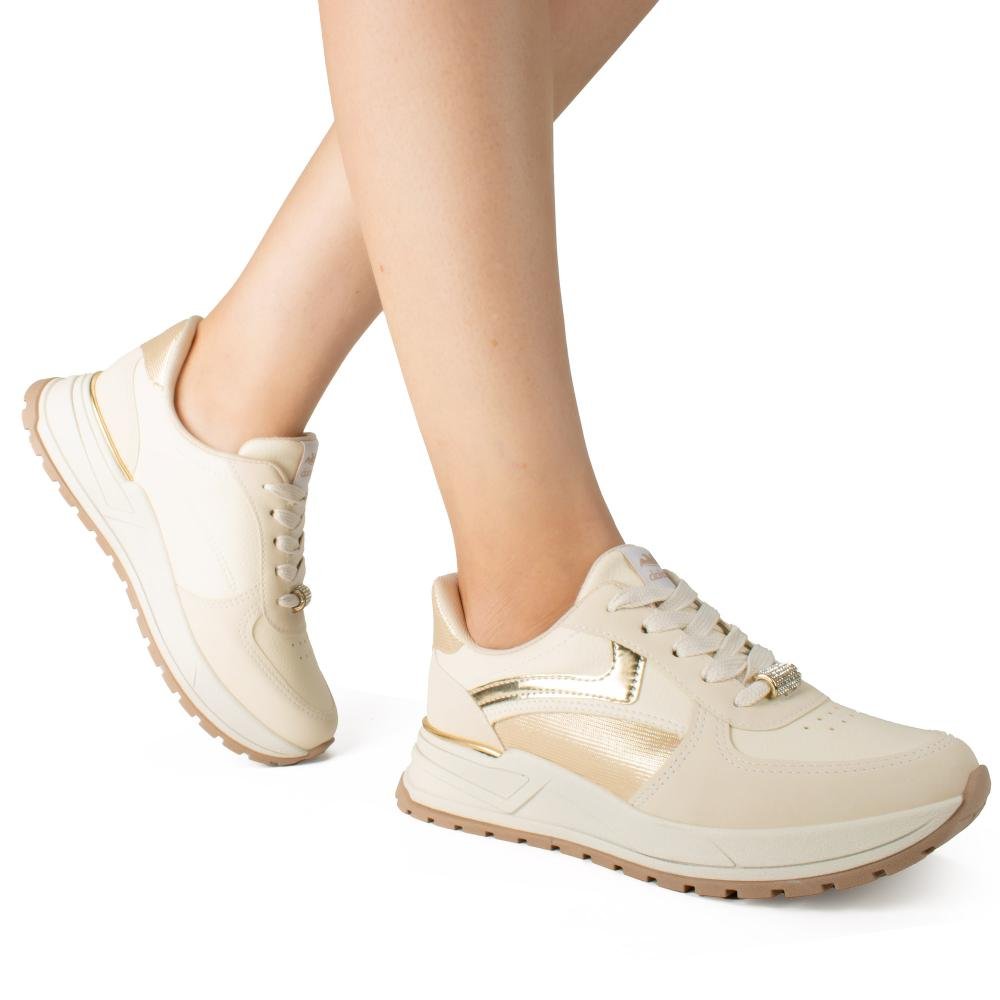 Tênis Dakota Jogging Feminino D2023 Bege 2