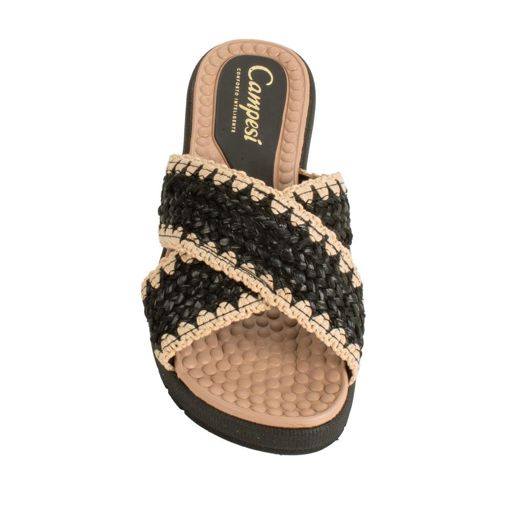 Slide Campesí Flatform Feminino CE185 Preto 6