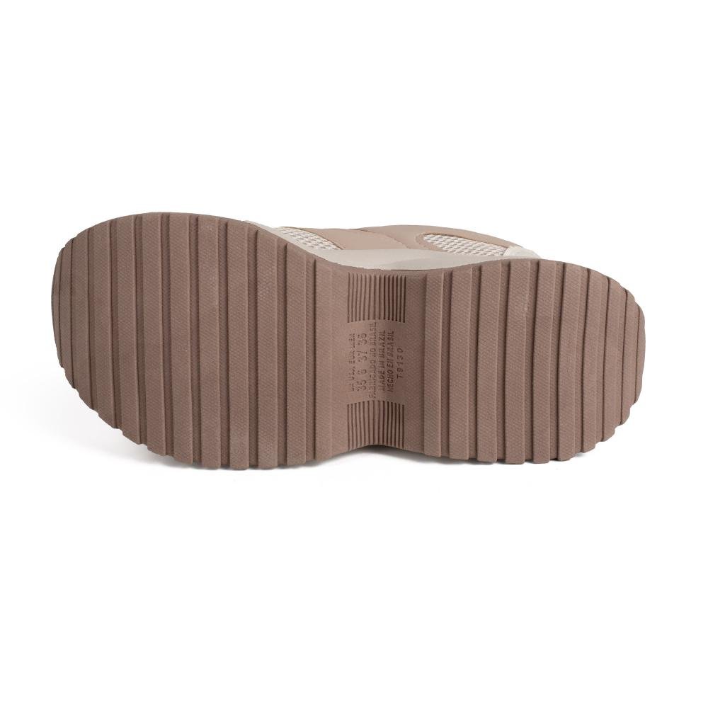 Dad Sneaker Tanara Feminino T9135 Bege 4