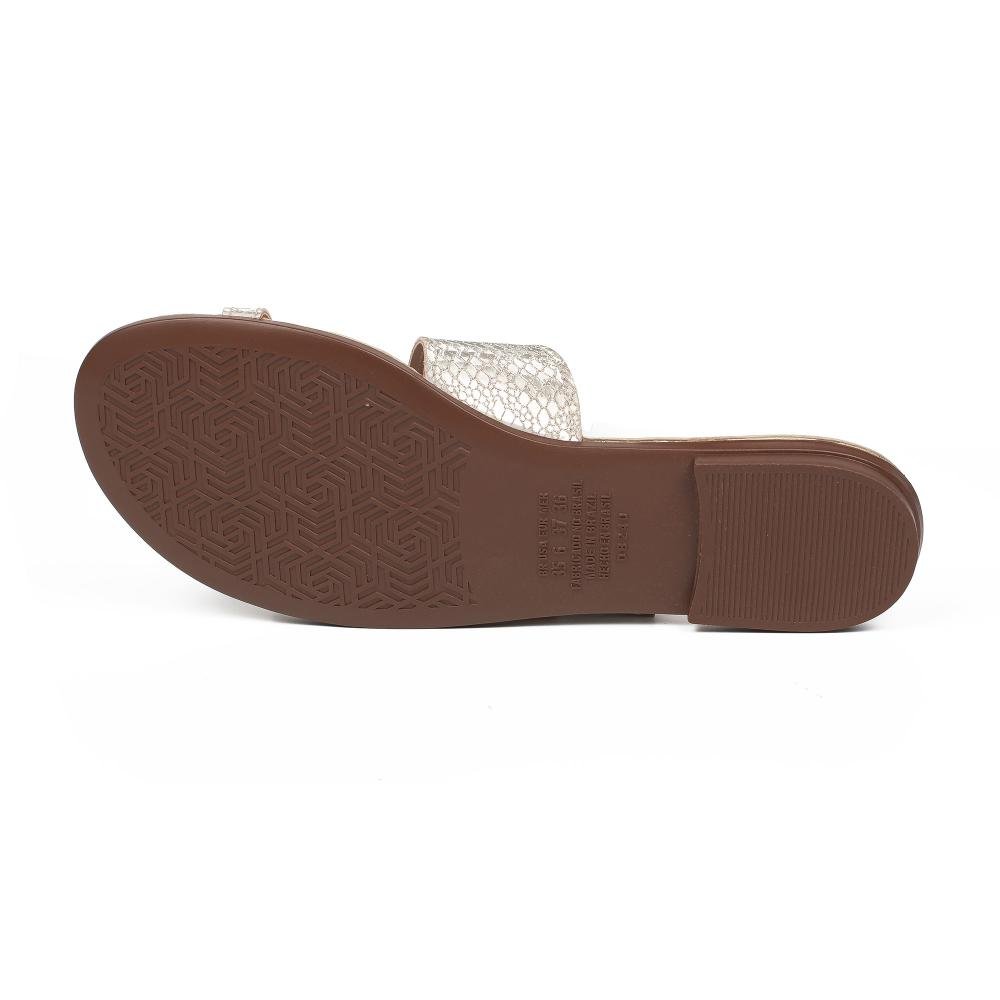 Slide Dakota Metalizado Feminino DB742 Dourado 5