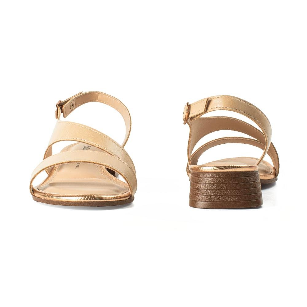 Sandália Dakota de Salto Bloco Feminina DB753 Bege 6