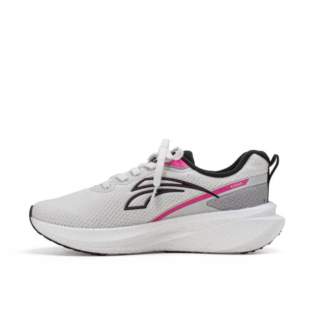 Tênis Kolosh Esportivo Feminino E0605 Branco/Rosa 3
