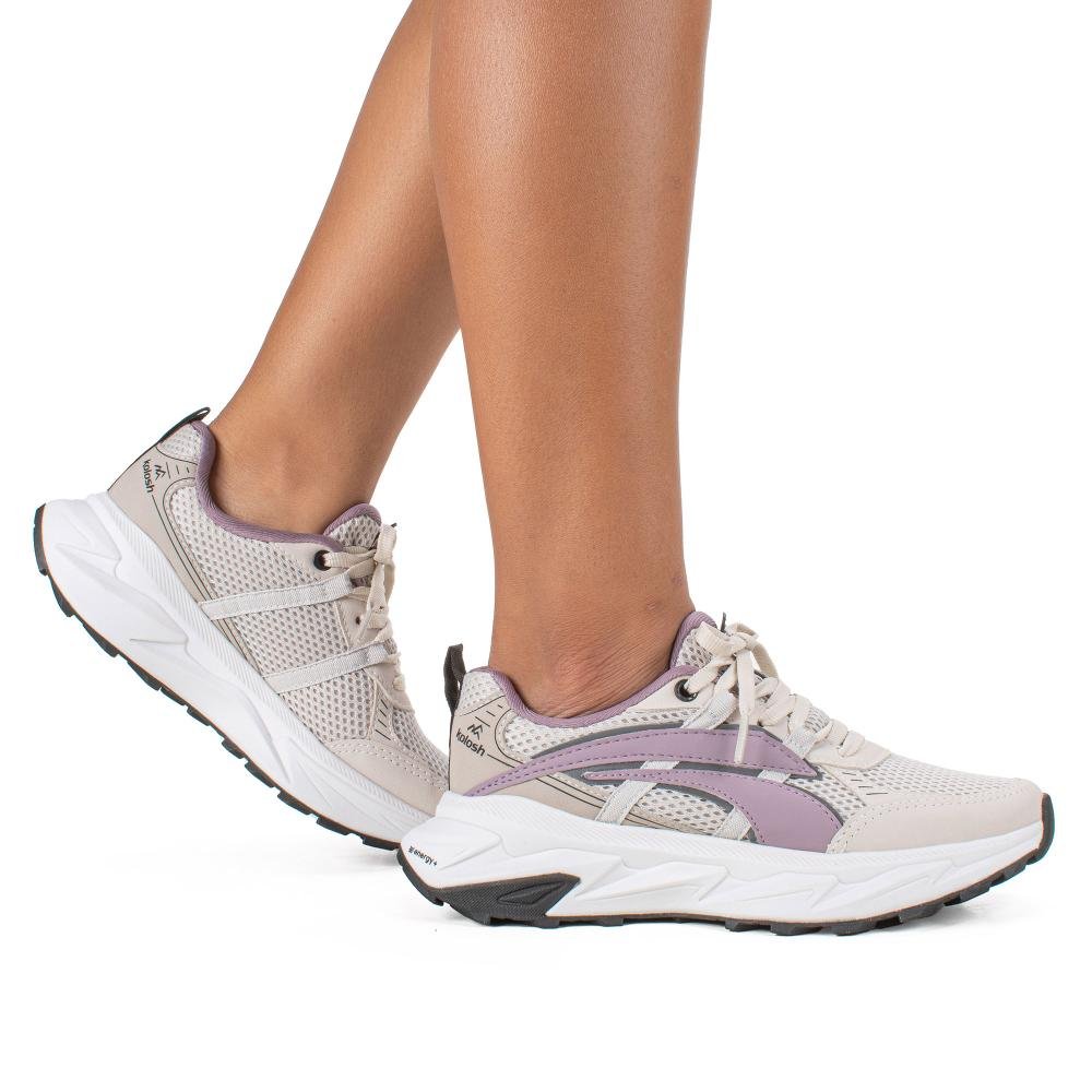 Tênis Kolosh Trail Esportivo Feminino E0484 Bege 2