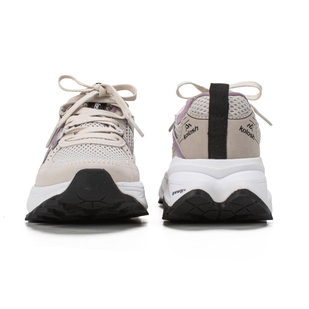 Tênis Kolosh Trail Esportivo Feminino E0484 Bege 5
