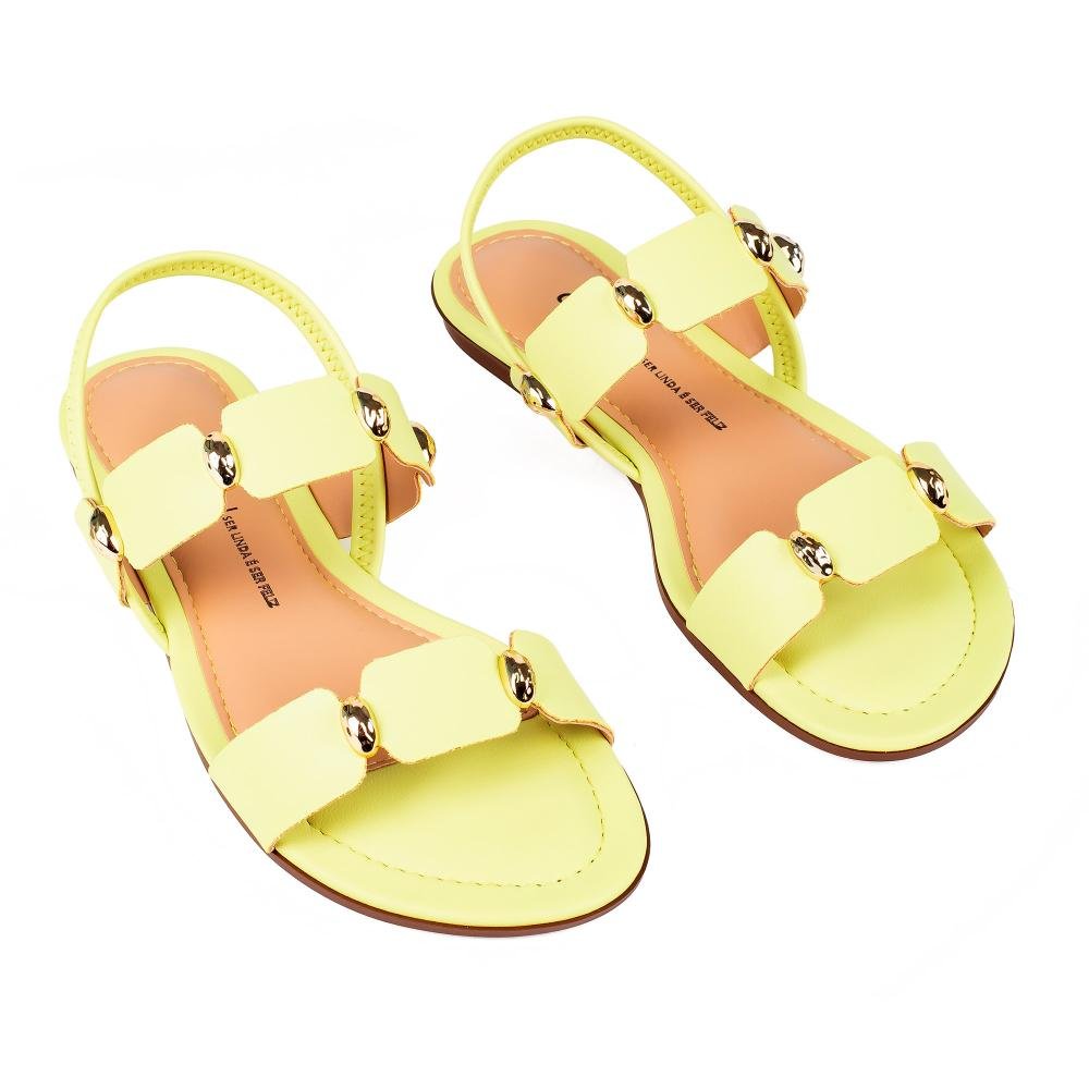 Sandália Dakota Rasteira Feminina DB741 Amarelo 6