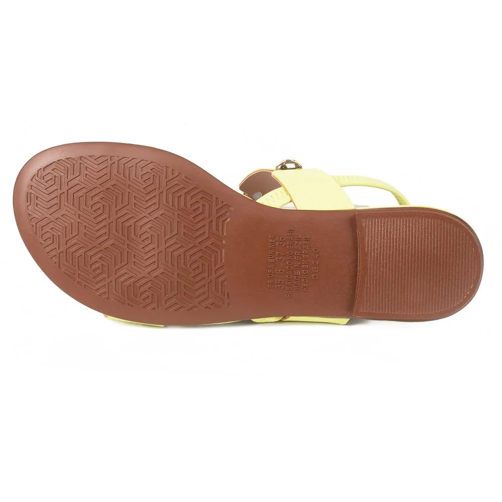 Sandália Dakota Rasteira Feminina DB741 Amarelo 4