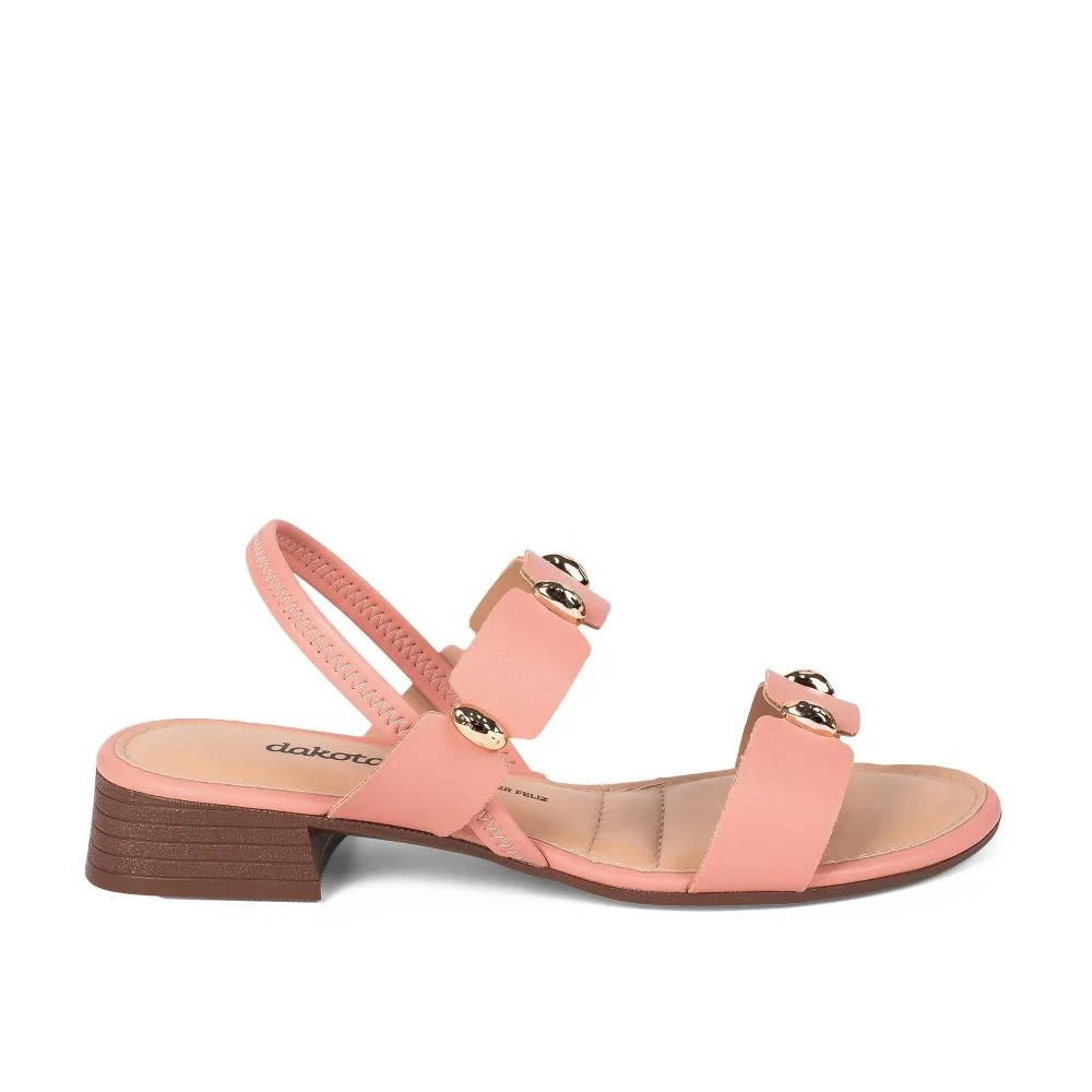 Sandália Dakota de Salto Bloco Feminina DB751 Rosa 3