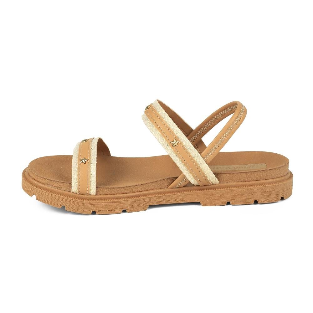 Sandália Pink Cats Infantil Flatform V5982 Bege 3