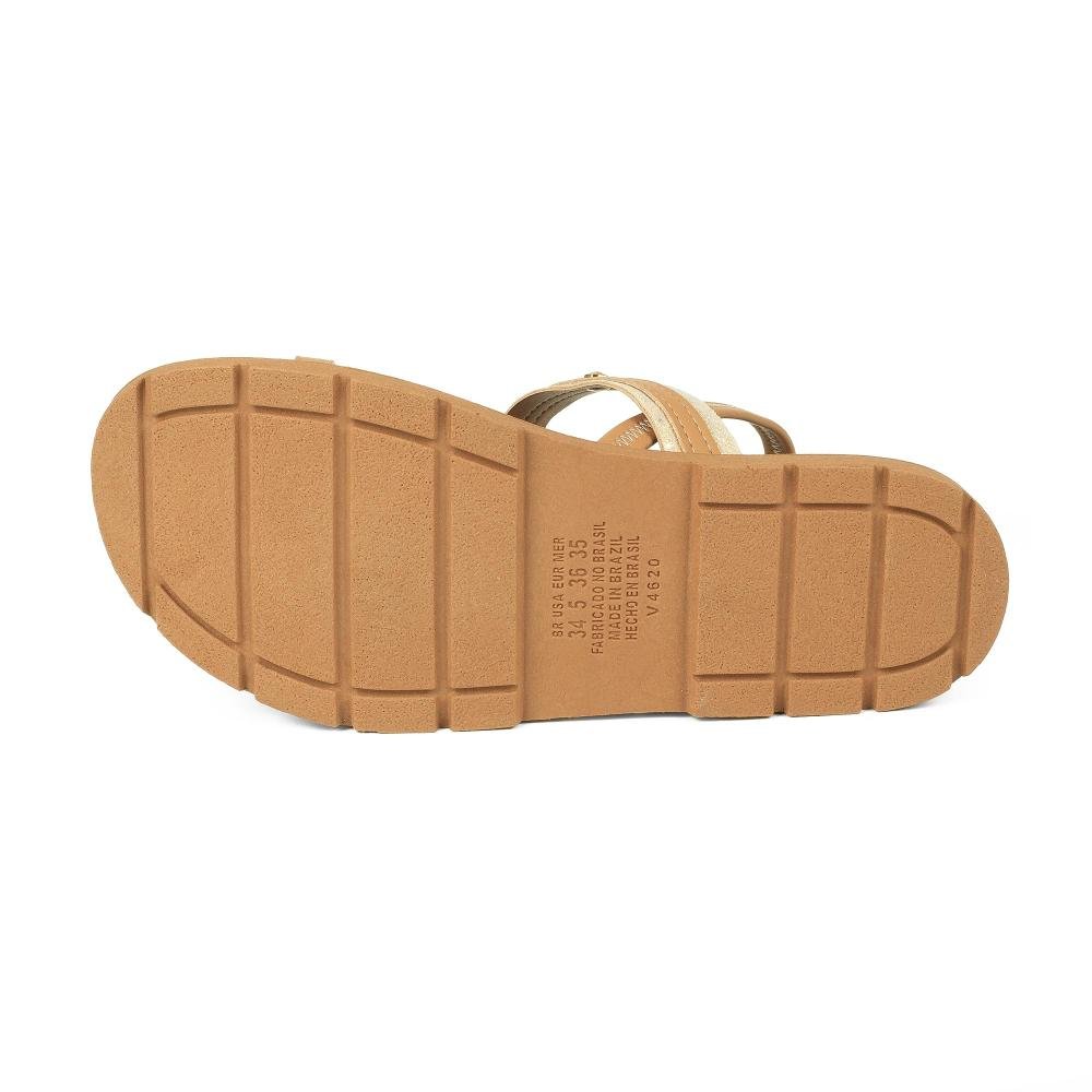 Sandália Pink Cats Infantil Flatform V5982 Bege 4