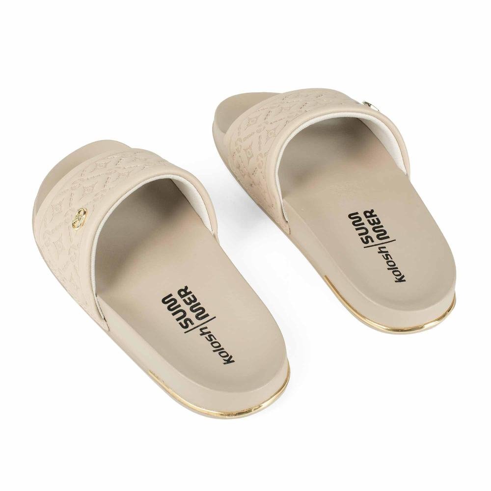 Slide Kolosh Feminino C3481 Bege 5