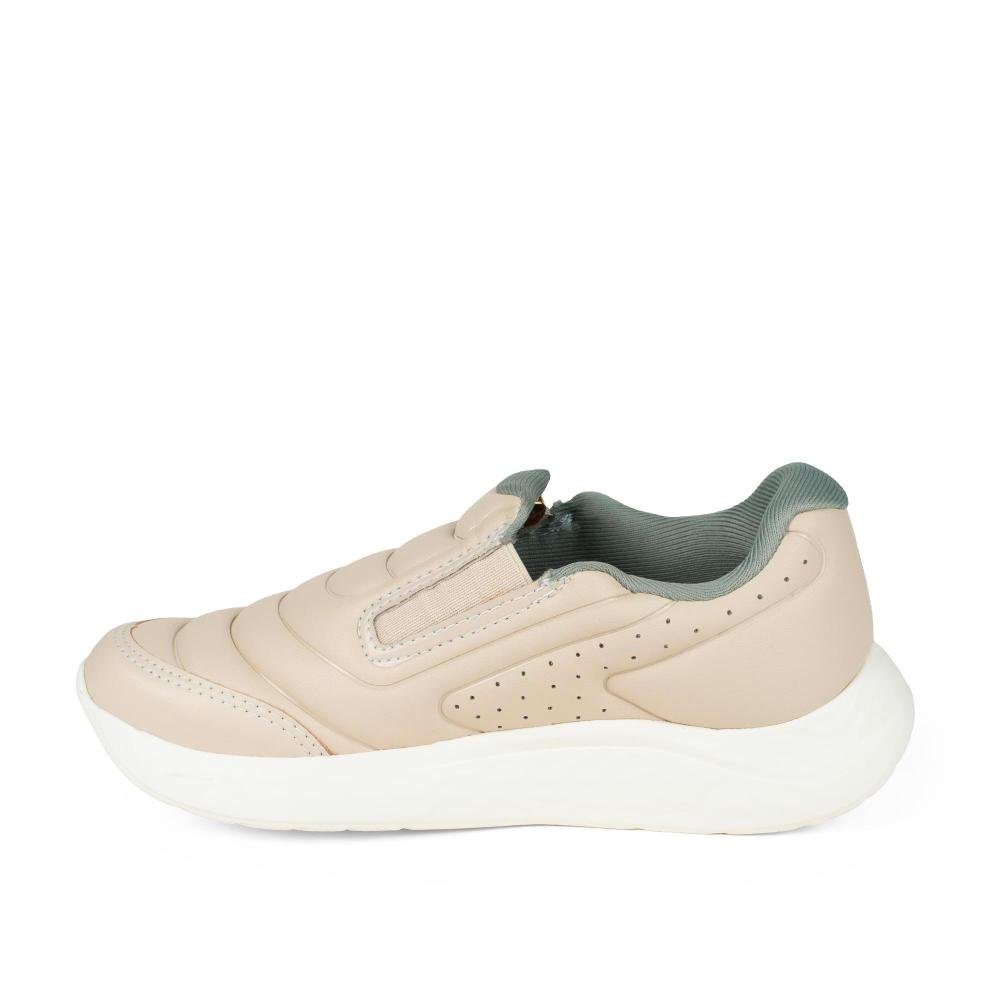 Tênis Kolosh Esportivo Slip On Feminino E0646 Bege 3
