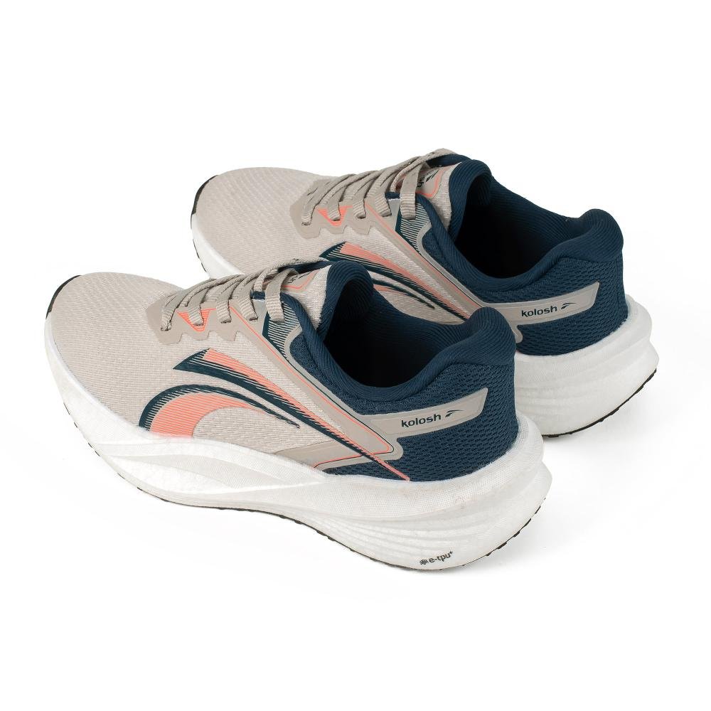 Tênis Kolosh Perform 2.0 Esportivo Feminino E0703 Cinza/Azul 6