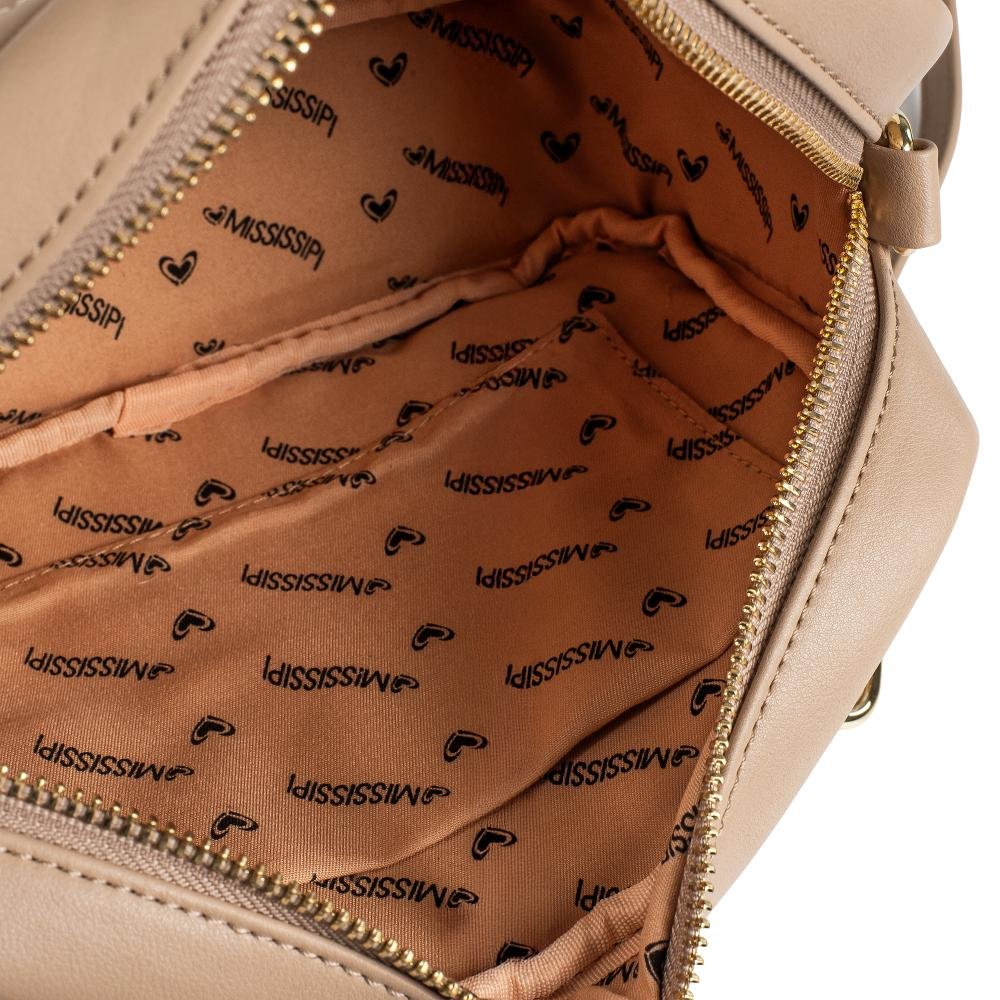 Bolsa Mississipi Camera Bag Feminina MS105 Bege 6