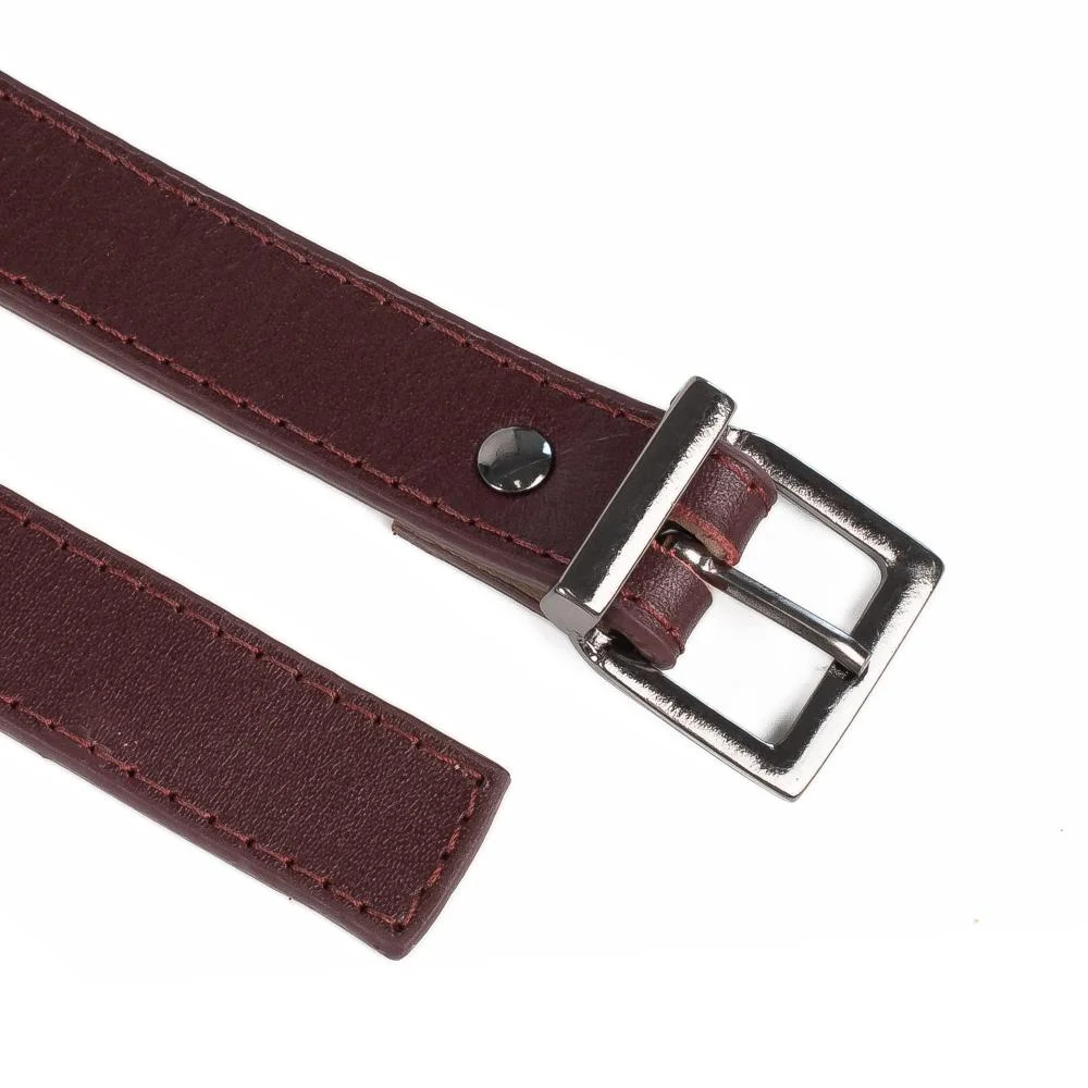 Cinto Dakota Em Couro Feminino CI031 Vinho 4