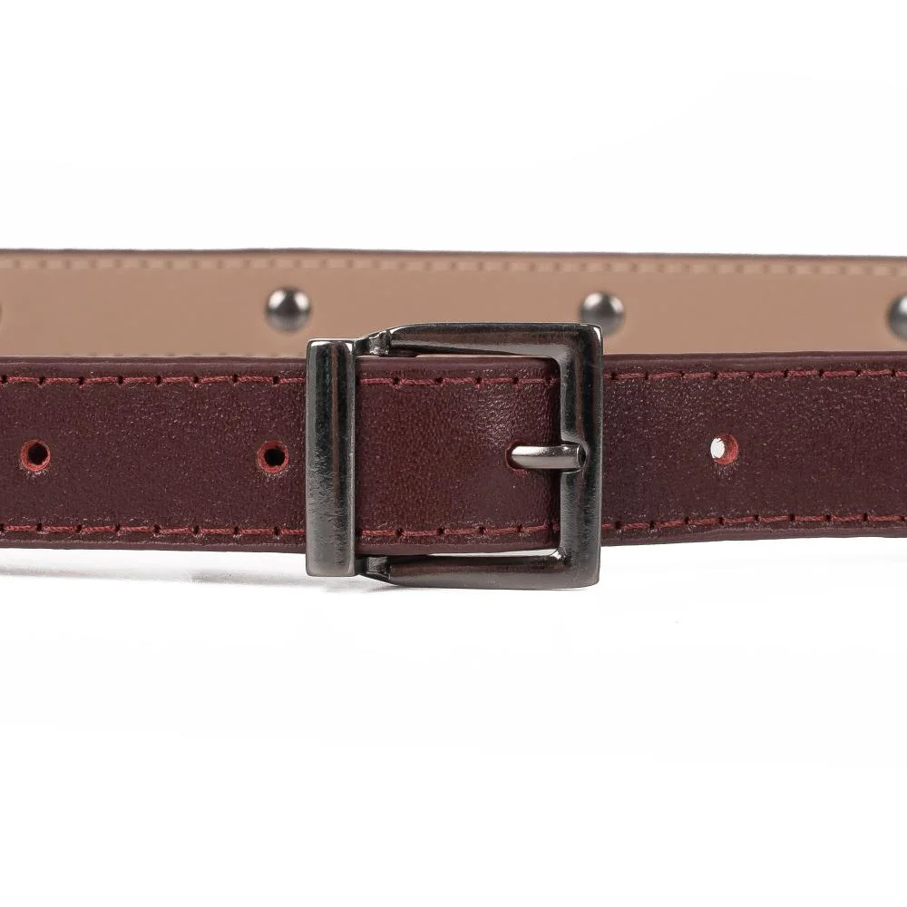 Cinto Dakota Em Couro Feminino CI031 Vinho 5