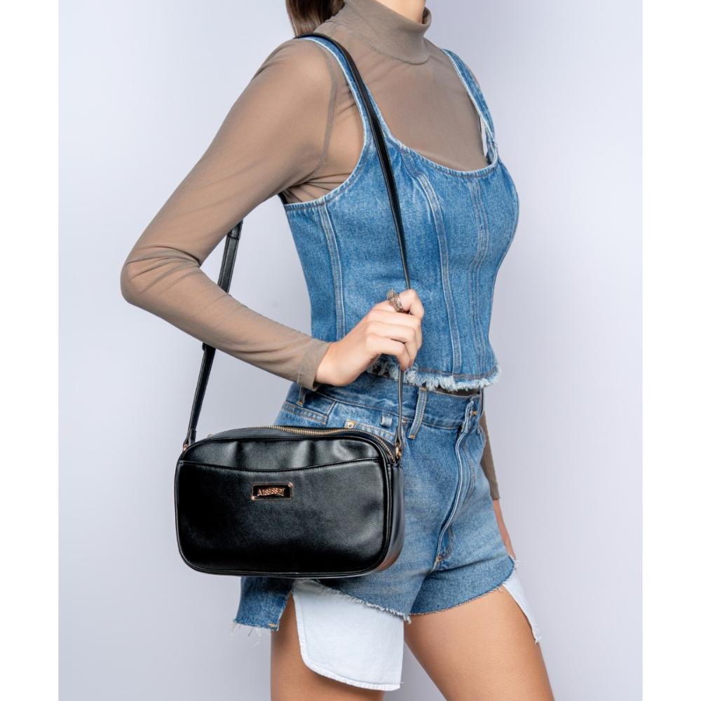 Bolsa Mississipi Camera Bag Feminina MS106 Preto 7