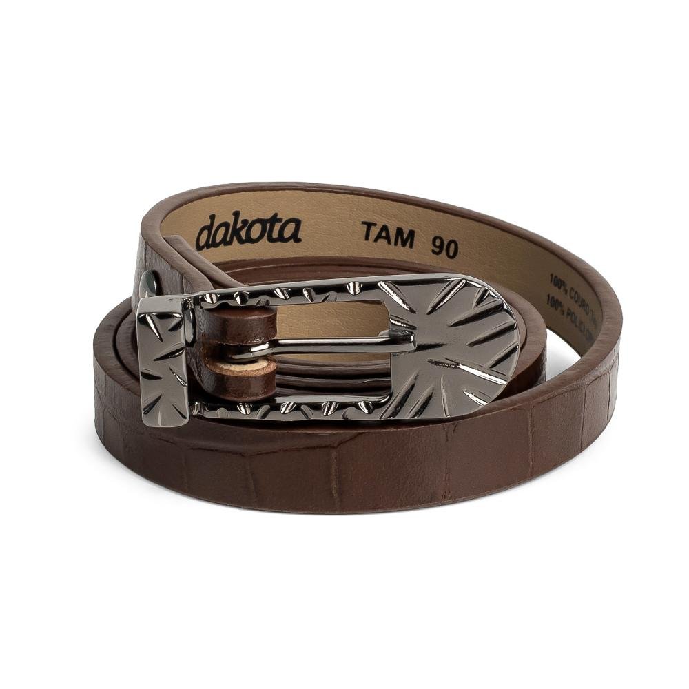 Cinto Dakota Em Couro Feminino CI033 Café 3