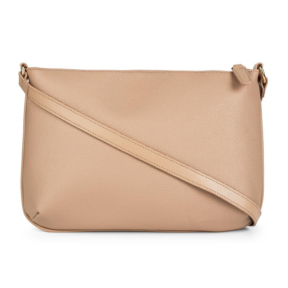 Bolsa Mississipi Transversal Feminina MS103 Bege 4