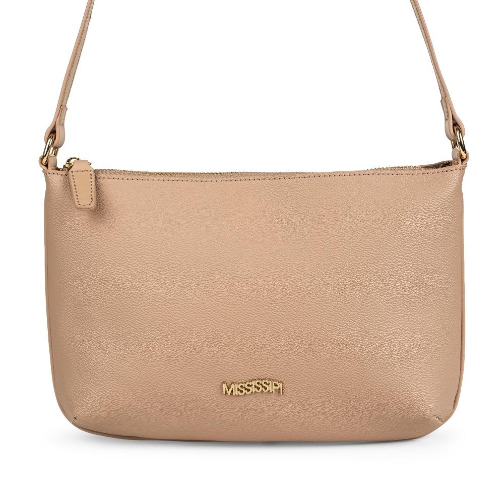 Bolsa Mississipi Transversal Feminina MS103 Bege 5