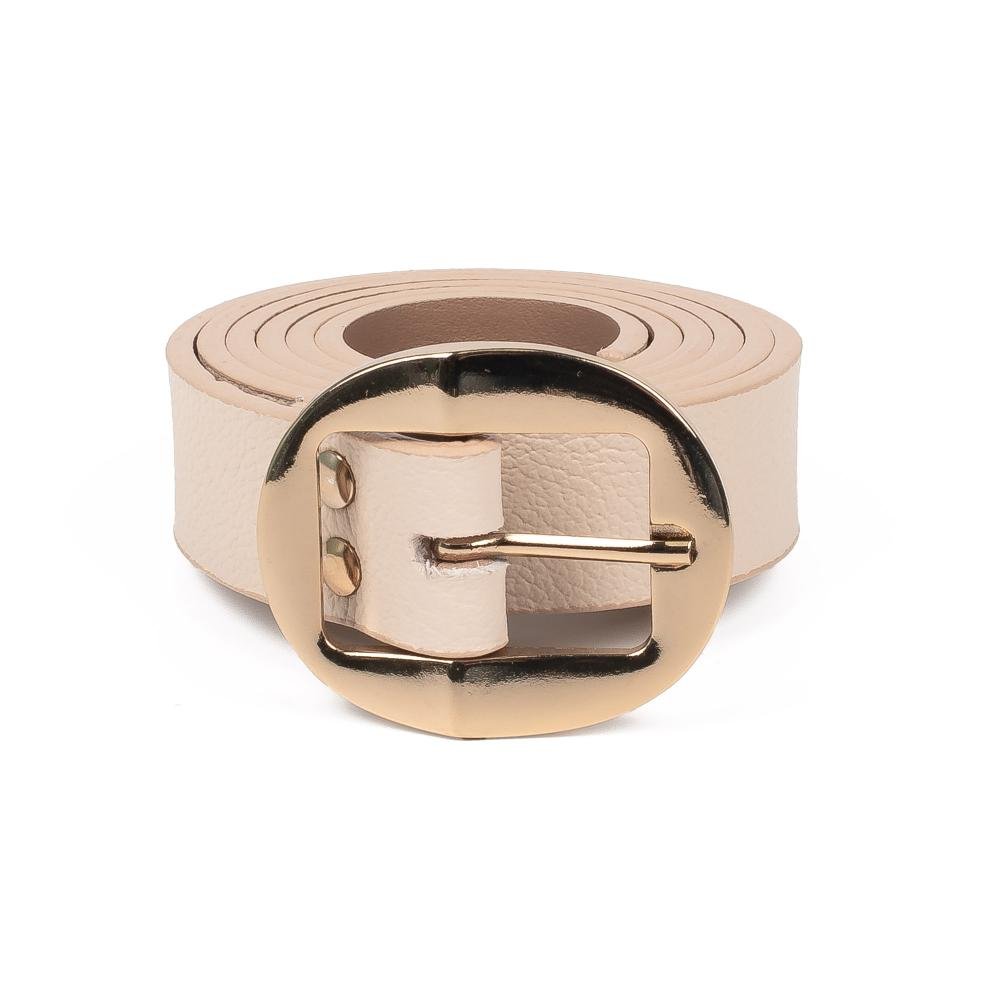 Cinto Dakota Em Couro Feminino CI032 Bege 2