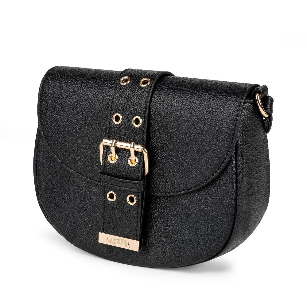 Bolsa Mississipi Transversal Feminina MS107 Preto 3