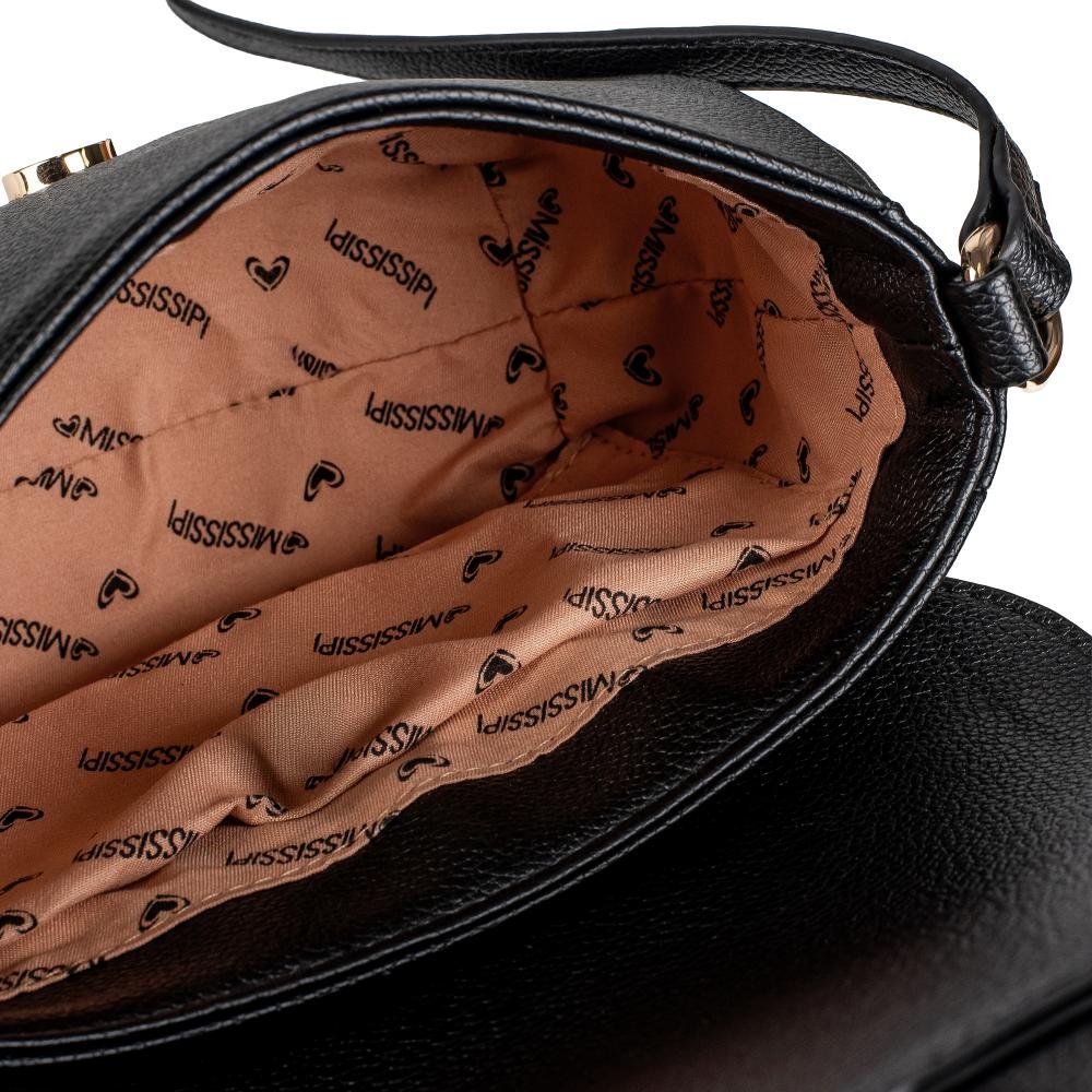 Bolsa Mississipi Transversal Feminina MS107 Preto 6