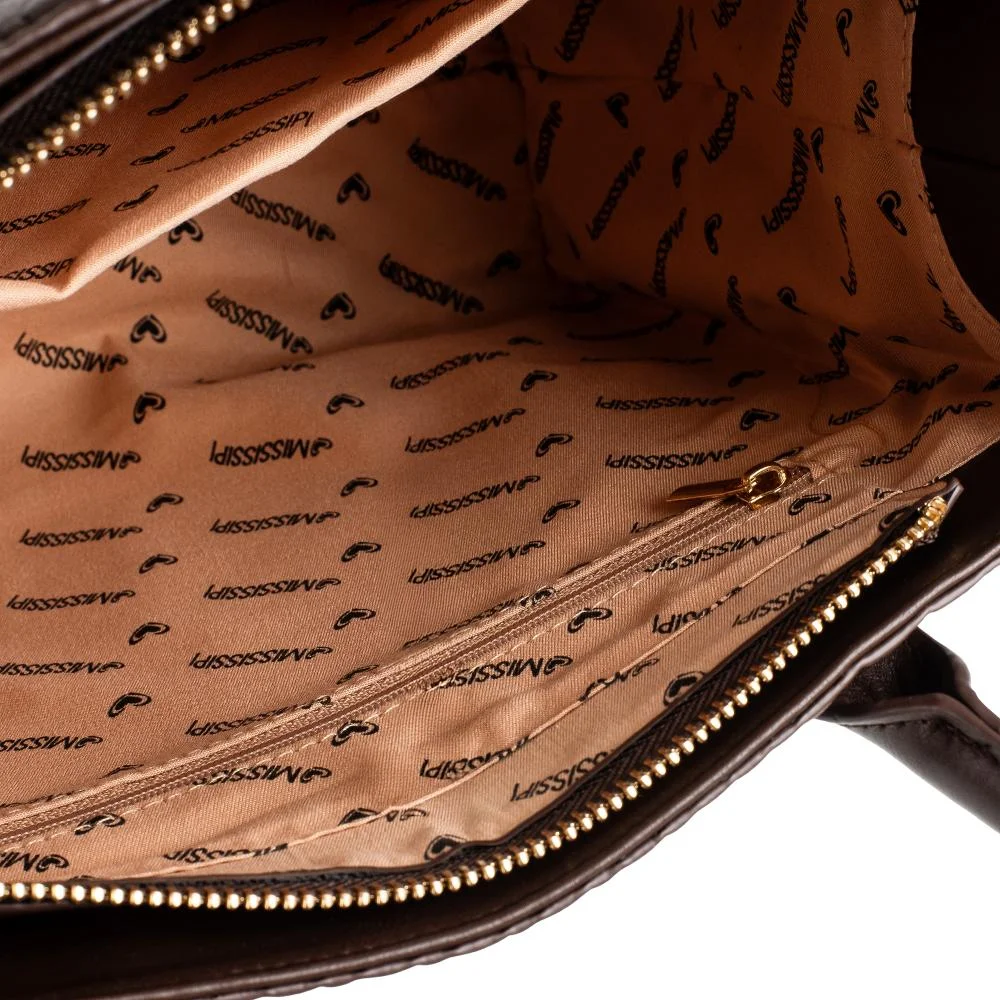 Bolsa Mississipi Tote Feminina MS108 Marrom 5